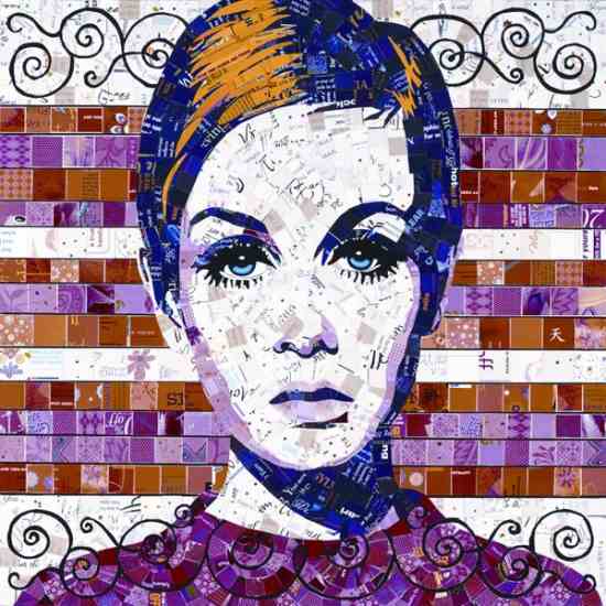 Some portraits such as “Twiggy” are available as prints. 24-by 24-inch print: $600.